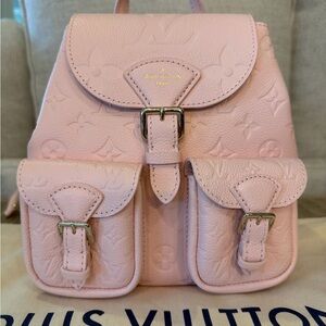 Louis Vuitton Pink Monogram Empreinte Leather Backup Backpack